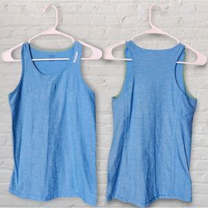 Reebok fitted women's blue tank tip size small